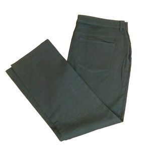 Chaps Ladies 16 Black Denim Straight Leg Natural Waist Jeans NWOT